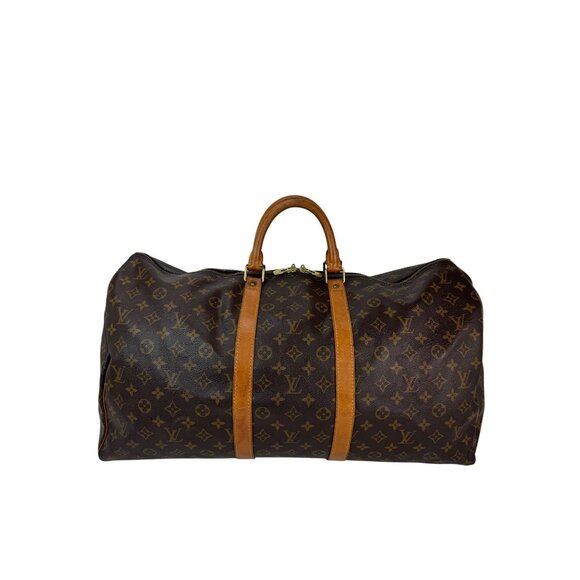 Louis Vuitton Keepall 55 Monogram Canvas Duffle Bag Luggage - Picture 1 of 13